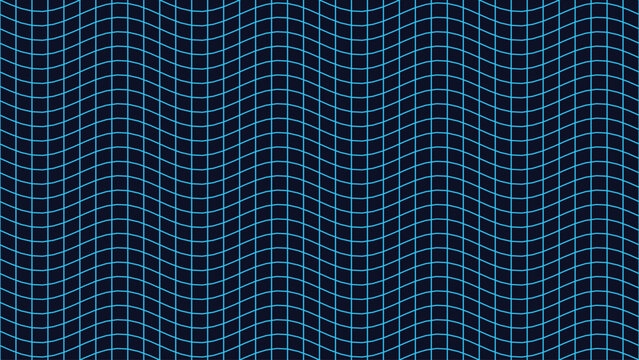 Abstract blue wireframe wave grid background with flowing lines seamless futuristic digital texture modern technology design backdrop for data visualization and interface use