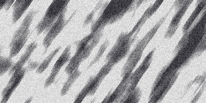 Diagonal abstract pattern with blurred dark gray streaks and a fine white speckled noise, creating a soft grunge or motion blur effect for backgrounds
