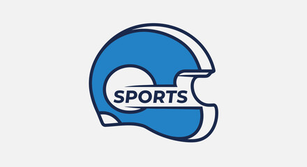 Fototapeta premium Modern Sports Helmet Branding and Logos Design Concept For Advertisements And Promotions