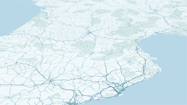 Modern minimalist vector map of Andorra. High-quality scalable illustration of Andorra la Vella city grid, Valira River, and Pyrenees mountain roads for posters and urban design.