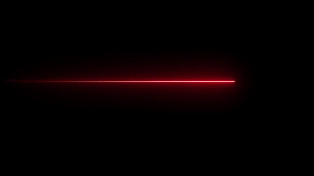 Straight neon lazer line