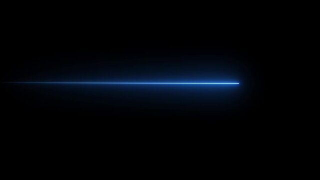 Straight neon lazer line