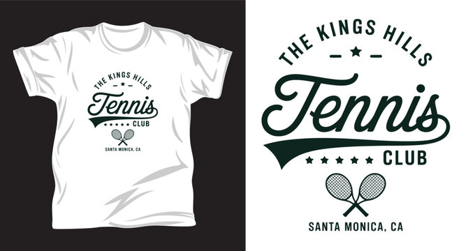 Tennis Graphic vector T shirt design print.