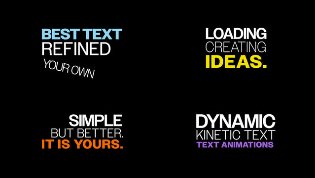 Dynamic Text Animations