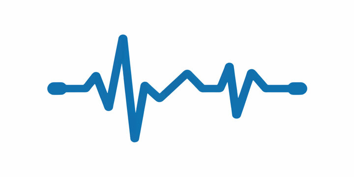 A 3d heartbeat line monitor with an ekg medical pulse graph forming a heart shape on a digital screen representing life health and cardiogram technology
