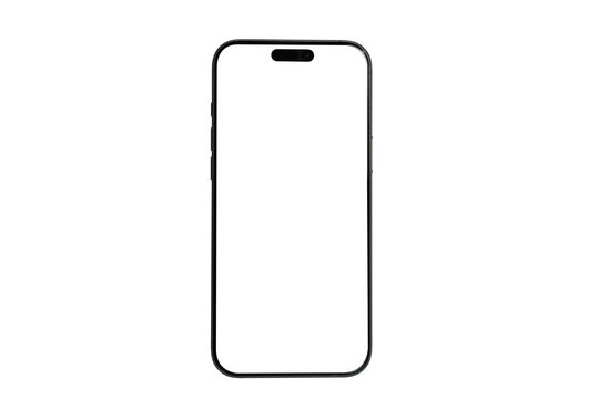 Smartphone mockup transparent PNG isolated  background suitable for designers creating fintech dashboards, digital banking applications and cyber security interface concepts for i phone pro max	