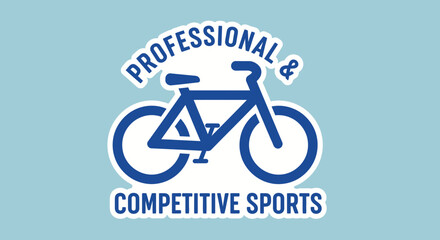 Fototapeta premium Professional and Competitive Cycling Logo: A Design For Sporting Excellence