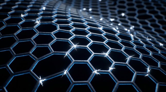 Atomic-scale engineering: hyper-realistic visualization of a semi-transparent atomic lattice wave.