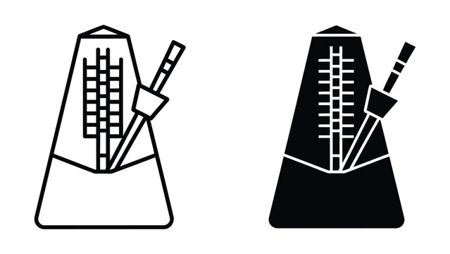 Metronome with two beaters in different styles