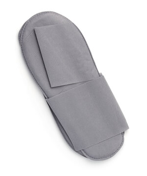 Pair of gray non woven disposable slippers