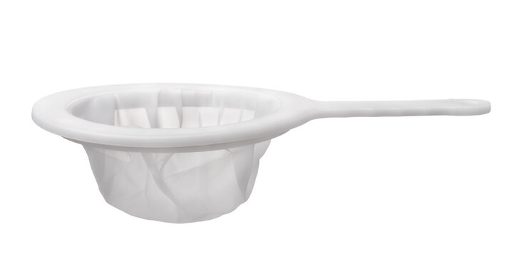 Side view of nylon mesh strainer