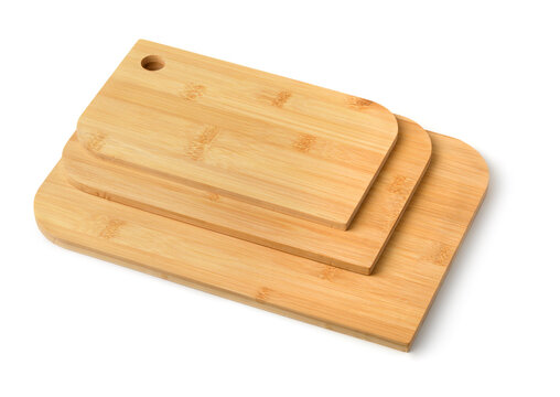 Set of different sizes bamboo cutting boards