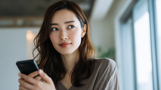 Determined Japanese man pressing a start button to initiate a new project