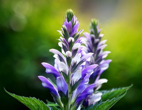 bear s breeches flower close up acanthus mollis botanical photography