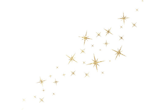 golden stars isolated on white