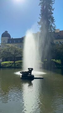 Geyser Fountain in Marianske Lazne