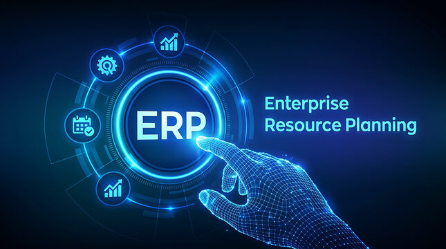 ERP Enterprise Resource Planning Business Integration System Concept