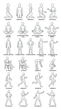 Collection of Figure Drawing Poses for Art and Design Reference