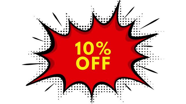 10 Percent Off Discount Sale Animation &ndash; Promotional Motion Graphics Video Template.mp4
