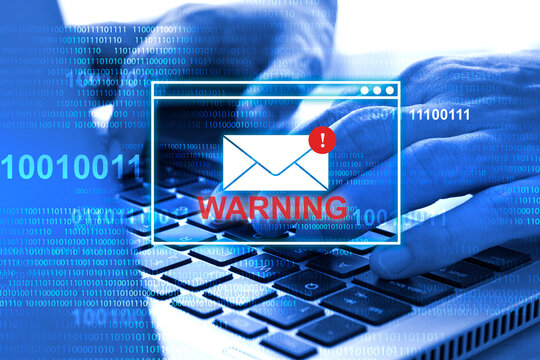 Cyber crime phishing mail serious threat to computer systems, Security awareness training helps protect important business data from hacking.