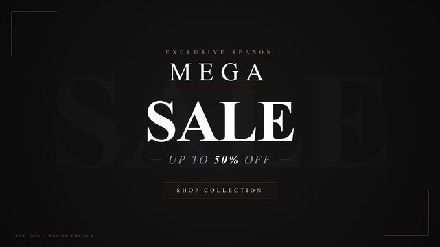 Mega Sale Exclusive Season Up to Fifty Percent Off for Winter Edition