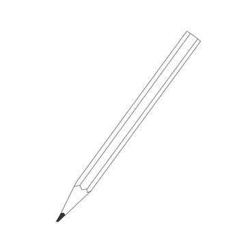 Simple Hand Drawn Pencil Line Art Design