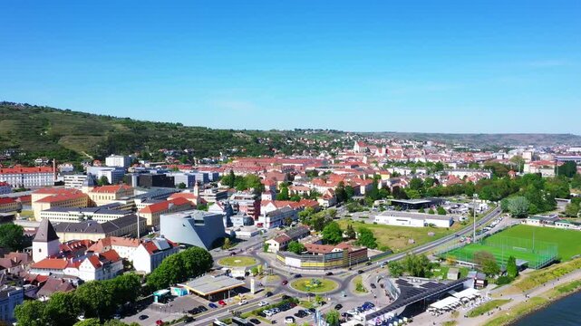 Krems An Der Donau In Lower Austria On Clear Sunny Day