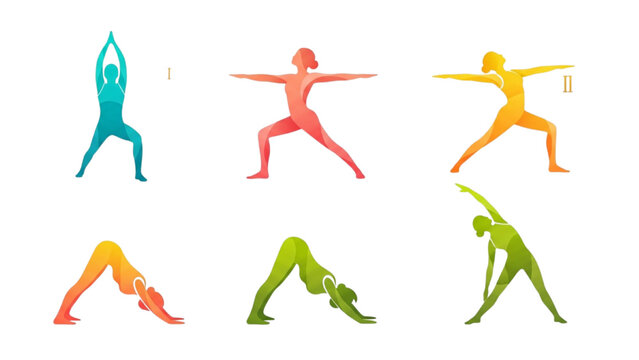 This metadata is tailored to capture the high-demand "wellness" and "mindfulness" market on Adobe Stock, focusing on specific pose names and versatile design terms.