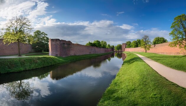 Ein Teil Des Stadtgrabens An Der Stadtmauer In Ratingen Heute Spazierweg Fruher Mit Wasser Gefullt