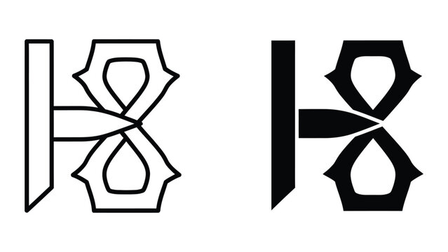 Minimalist abstract knot design with infinity symbol