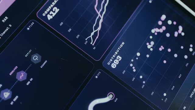 UI focused on data analysis and performance monitoring