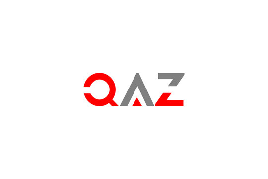 Modern QAZ Monogram Logo: Creative Minimalist Lettermark Design Template for Business and Tech Brands