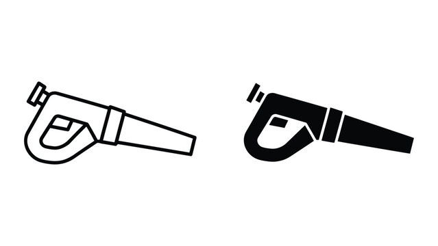 Isometric whistle icon with gradient filled version side by side
