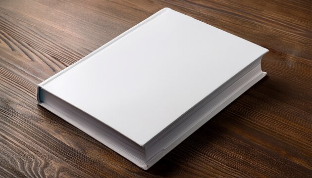 white book mockup on the table