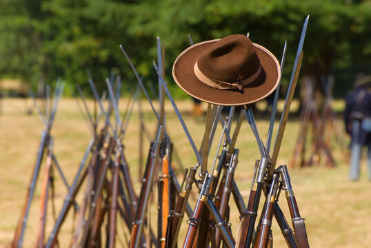 Rifles, Civil War Re-enactment, Willamette Mission State Park, Oregon