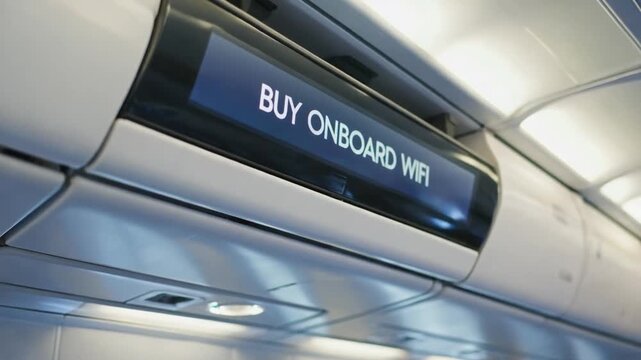Buy wifi on an airplane.