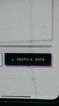 User selects the Shuffle Data interface option