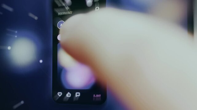 Social media dashboard on smartphone showing audience responses