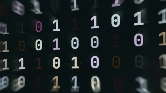 Streaming binary code matrix pattern