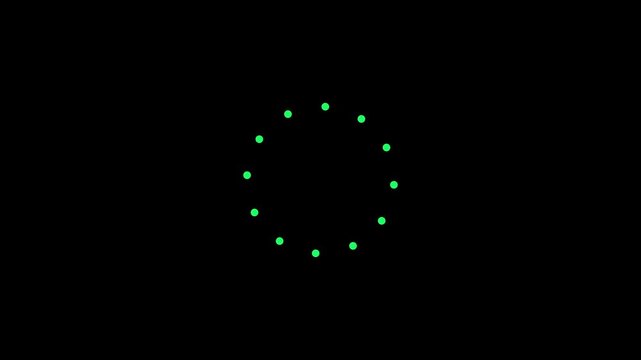 simple Circle loading animation with transparent black background, Circle loading icon, circle loading with alpha channel in 4k, animated circle progress gif video icon ,