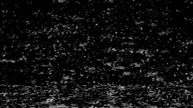 Analog Television Static Error Screen Loop Background