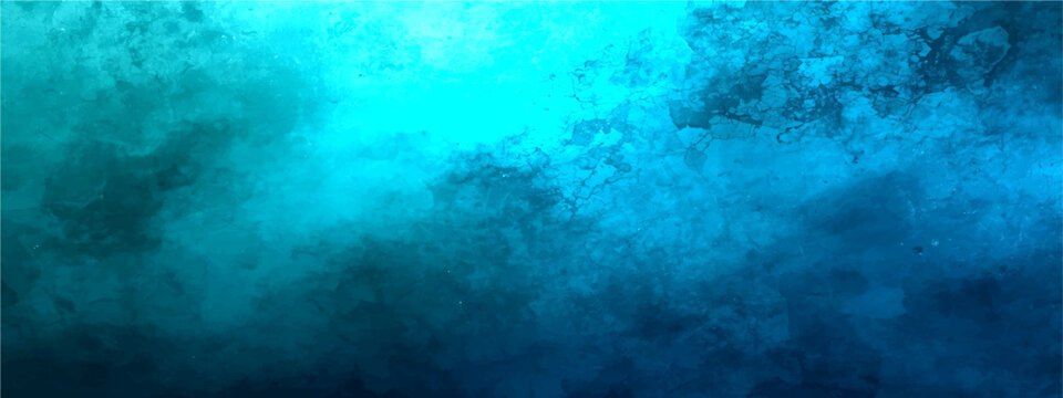 Vector Abstract ethereal cyan and blue background smoke and vapor texture creating mesmerizing artistic backdrop design.