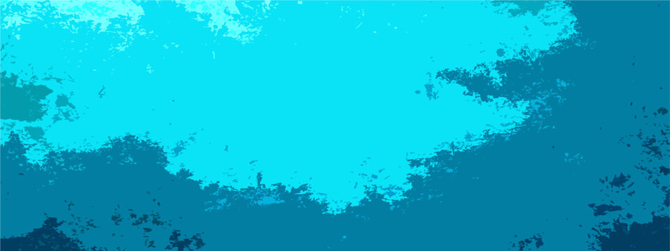 Vector Abstract ocean water surface in different shades of turquoise and teal with foamy patterns and undulating texture.