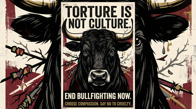 Torture is not culture end bullfighting now