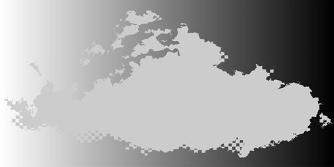 Fototapeta premium Framed world map with Austria highlighted vector illustration of Europe and global geography in clean white style