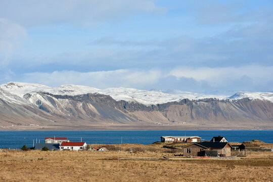 Winter landscape near Arnarstapi on the Sn&aelig;fellsnes Peninsula in western Iceland