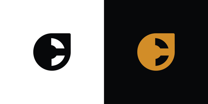 Strong and elegant letter C initials logo design