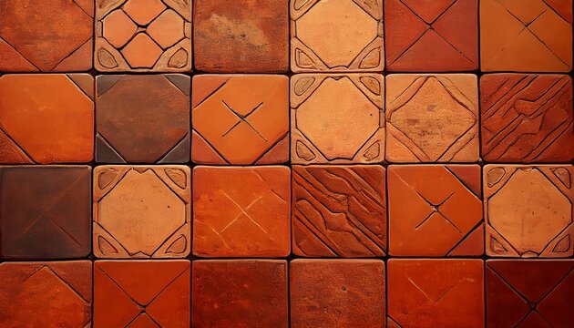 rustic terracotta floor tiles