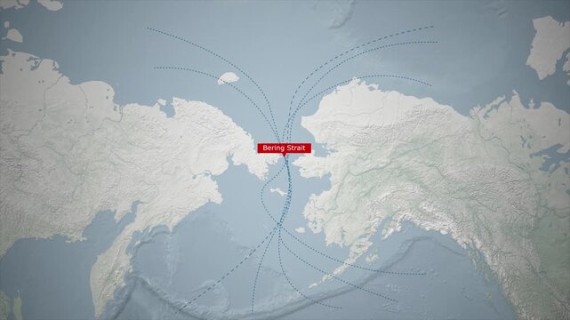 Bering Strait on the World Map, Strategic Location and Full Details Animation