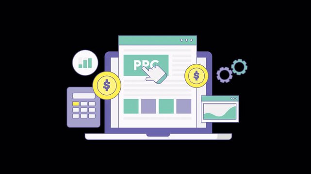 Digital Ads Concept Loop Animation | PPC Marketing Visual